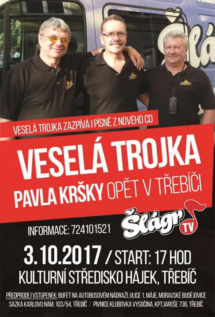 03.10.2017 - Veselá trojka - Koncert  /  Třebíč