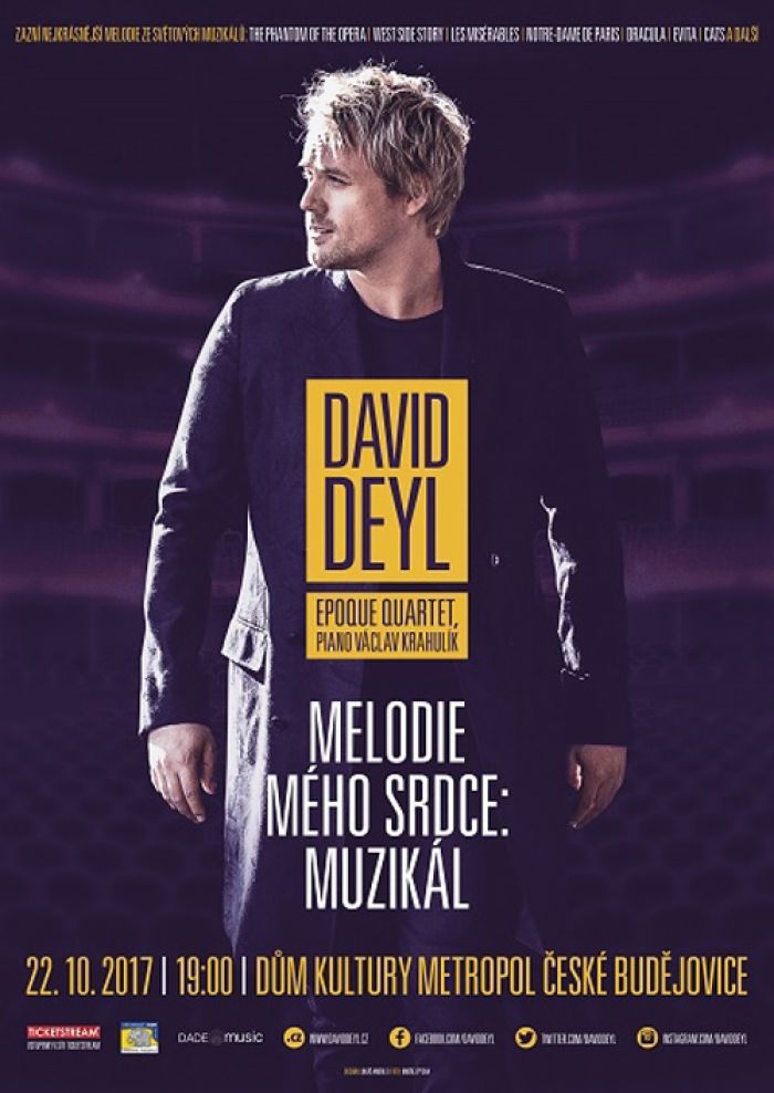 22.10.2017 - David Deyl: Melodie mého srdce - Muzikál / České Budějovice