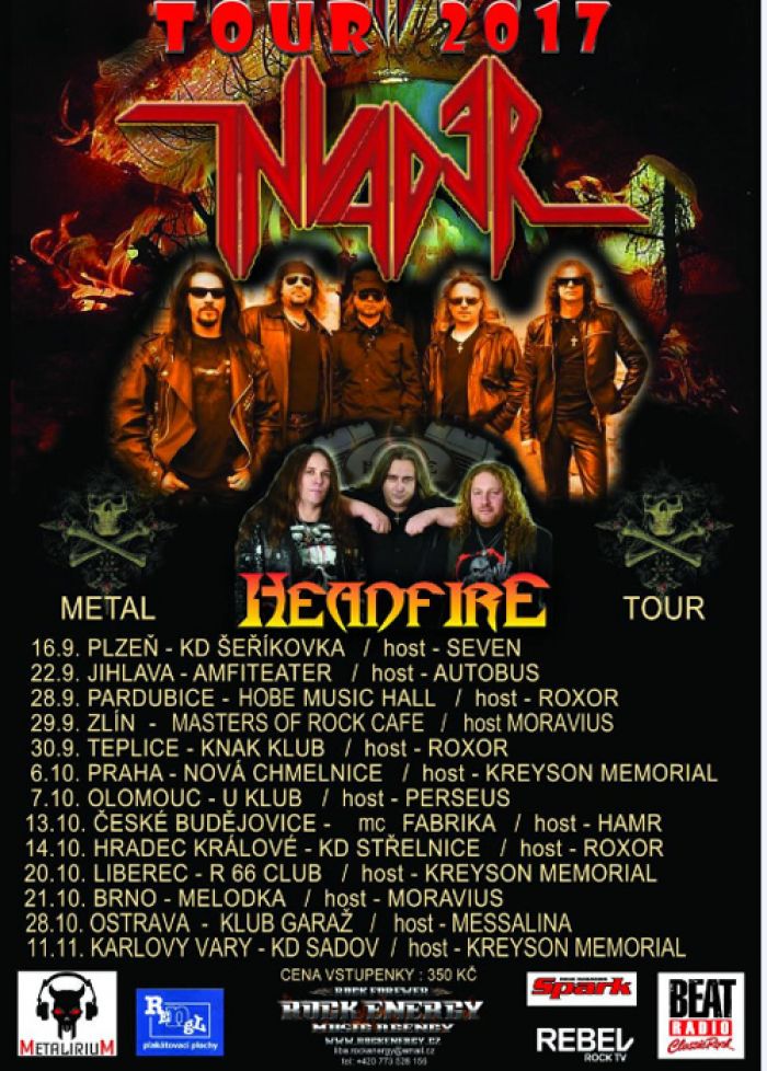 13.10.2017 - Invader + Headfire, tour 2017 / České Budějovice
