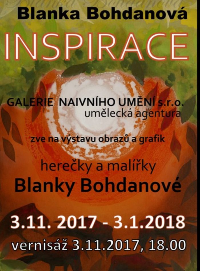 03.11.2017 - Blanka Bohdanová: INSPIRACE - Výstava / Kutná Hora