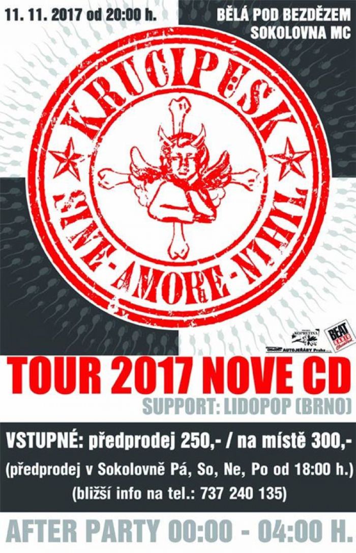 11.11.2017 - Krucipüsk - SINE AMORE NIHIL Tour 2017 / Bělá pod Bezdězem