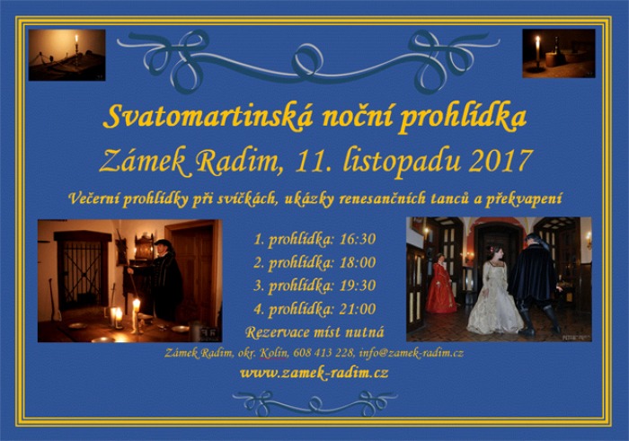 11.11.2017 - Svatomartinská noční prohlídka na zámku Radim