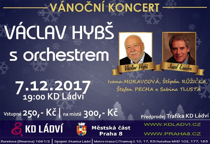 07.12.2017 - Vánoční koncert Václava Hybše - Praha