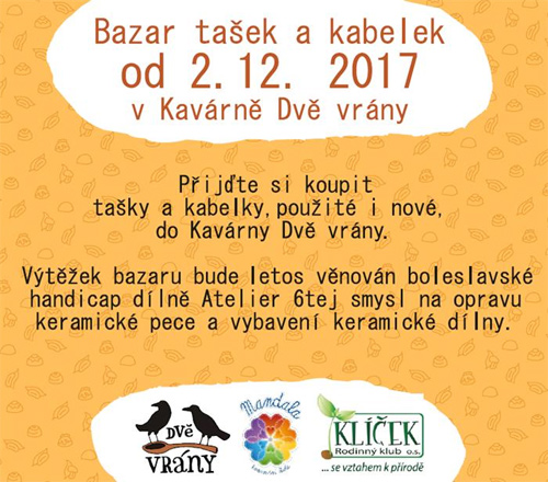 02.12.2017 - Bazar tašek a kabelek - Brandýs nad Labem