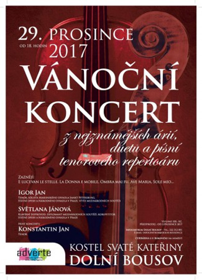 29.12.2017 - Adventní koncert tenorů / Dolní Bousov