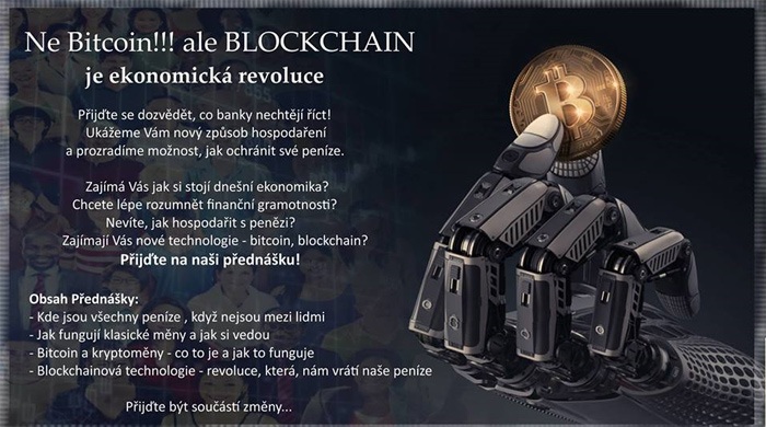 11.01.2018 - Ne Bitcoin!!! ale Blockchain - Přednáška /  Přerov