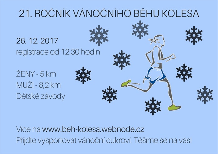 26.12.2017 - 21. ročník Vánočního běhu Kolesa