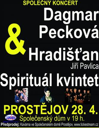 28.04.2018 - Dagmar Pecková, Hradišťan, Spirituál kvintet - Prostějov