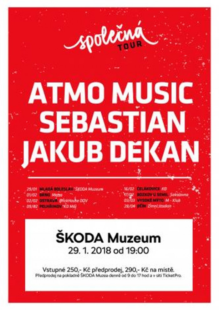 29.01.2018 - SEBESTIAN, ATMO MUSIC A JAKUB DĚKAN / Mladá Boleslav