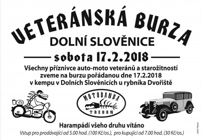 17.02.2018 - Veteránská burza Slověnice 2018