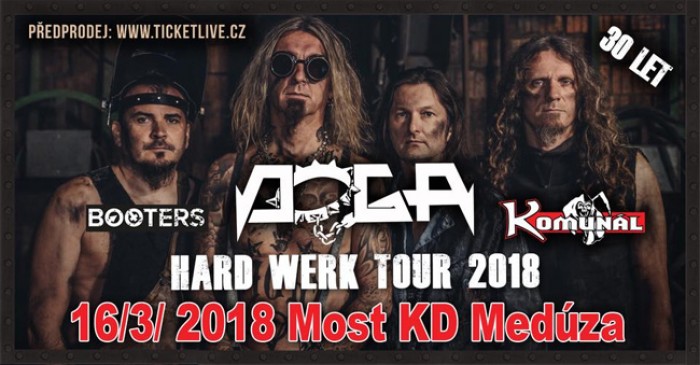 16.03.2018 - Doga - hard werk tour 2018 + Komunál, Booters / Most