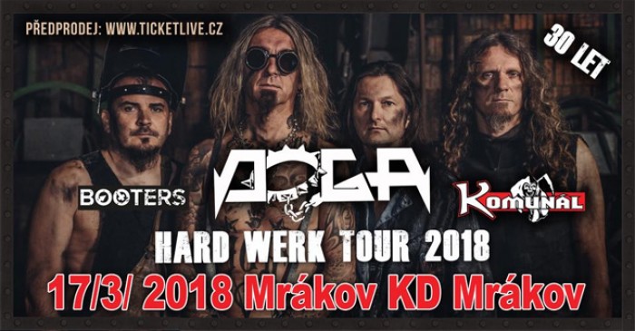 17.03.2018 - Doga - hard werk tour 2018 + Komunál, Booters / Mrákov
