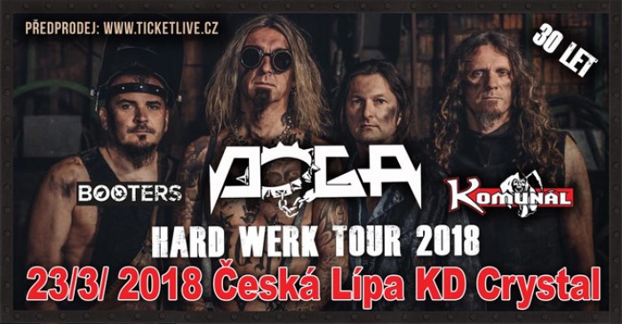 23.03.2018 - Doga - hard werk tour 2018 + Komunál, Booters / Česká Lípa