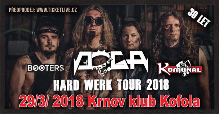 29.03.2018 - Doga - hard werk tour 2018 + Komunál, Booters / Krnov