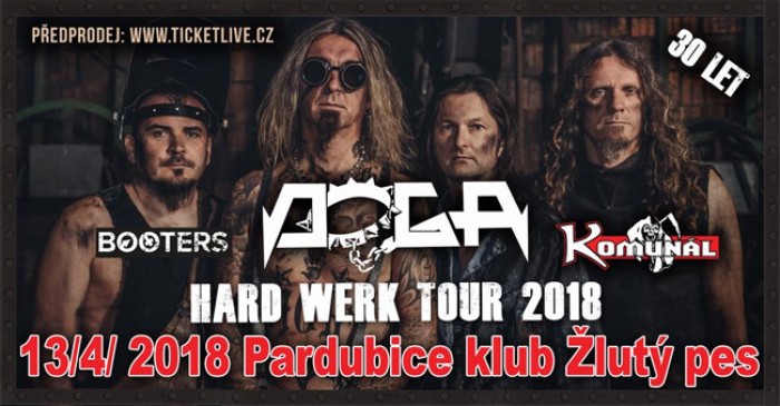 13.04.2018 - Doga - hard werk tour 2018 + Komunál, Booters / Pardubice