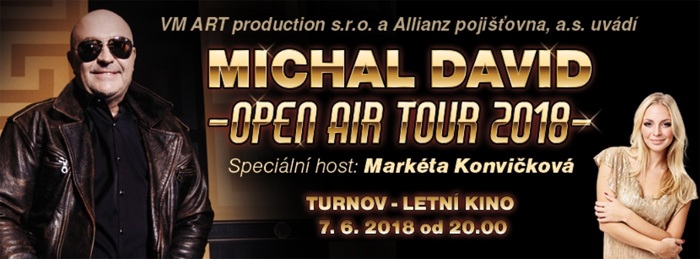 07.06.2018 - Michal David: OPEN AIR TOUR 2018 - Turnov