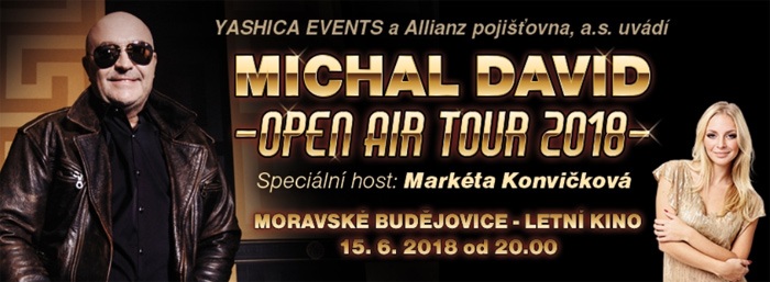 15.06.2018 - Michal David: OPEN AIR TOUR 2018 - Moravské Budějovice