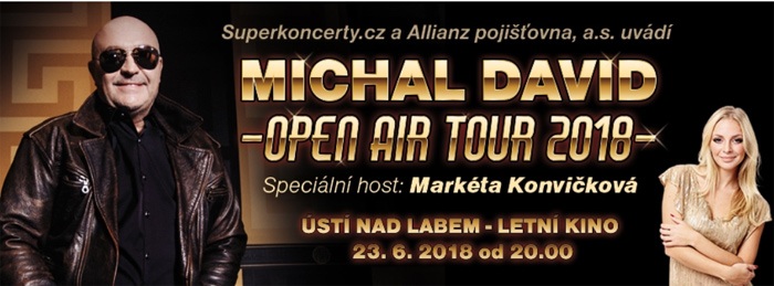 23.06.2018 - Michal David: OPEN AIR TOUR 2018 - Ústí nad Labem