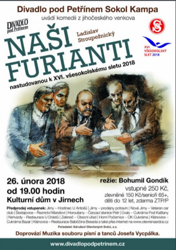 26.02.2018 - NAŠI FURIANTI -  Divadlo  / Jirny
