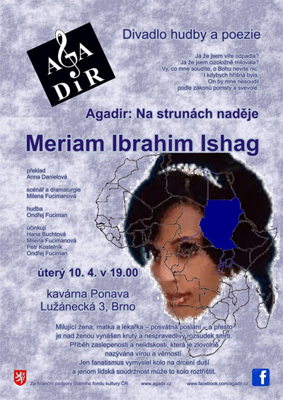 10.04.2018 - Agadir: Na strunách naděje, Meriam Ibrahim Ishag - Brno
