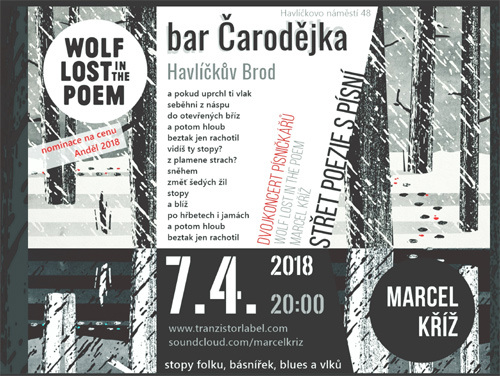 07.04.2018 - Wolf Lost in the Poem + Kříž Marcel - dvojkoncert / Havlíčkův Brod