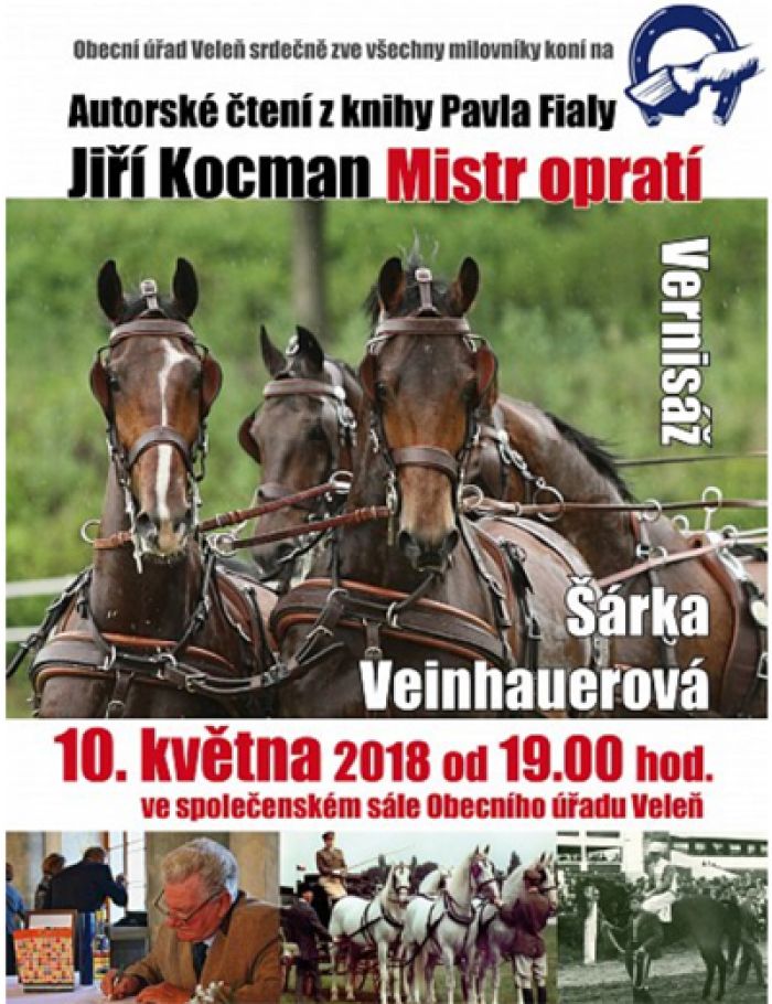 10.05.2018 - Mistr opratí Jiří Kocman: Autorské čtení z knihy P. Fialy / Veleň