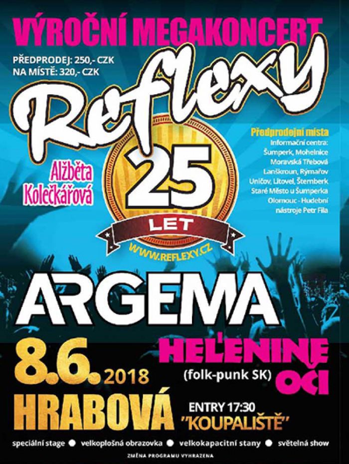 08.06.2018 - Reflexy 25 let - Megakoncert / Hrabová