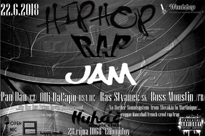 22.06.2018 - Hip Hop Rap Jam ( with international guests ) - Chomutov