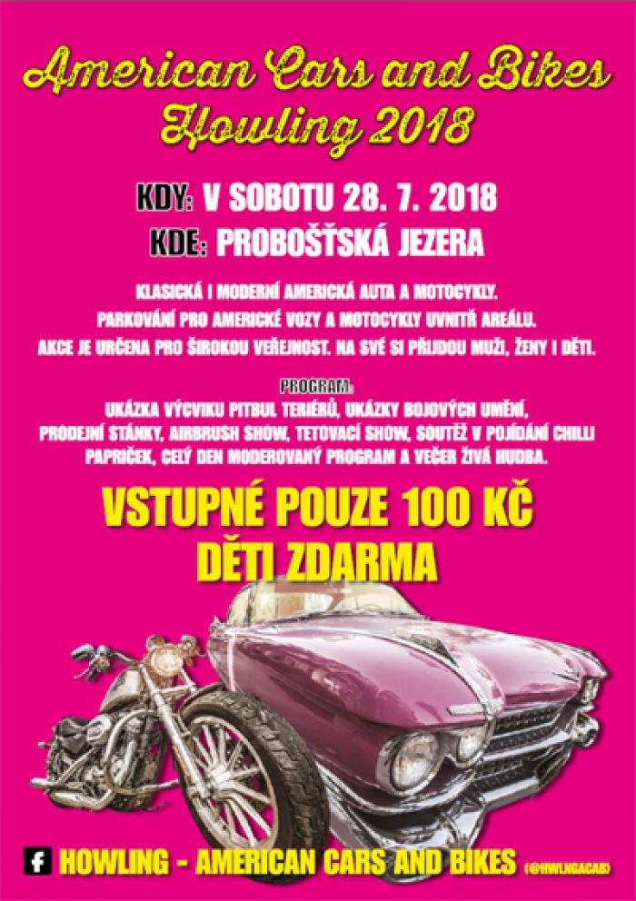 27.07.2018 - Howling - American Cars and Bikes 2018 / Probošťská jezera 