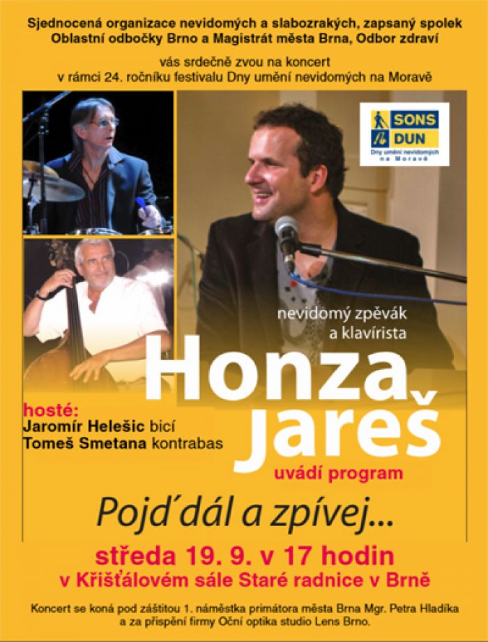 19.09.2018 - Pojď dál a zpívej - Koncert Honzy Jareše / Brno