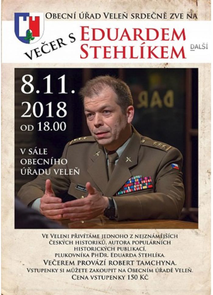 08.11.2018 - Večer s plk. Eduardem Stehlíkem / Veleň