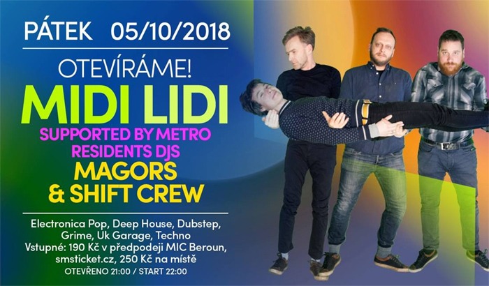 05.10.2018 - Otevíráme! Midi Lidi - živě / Beroun