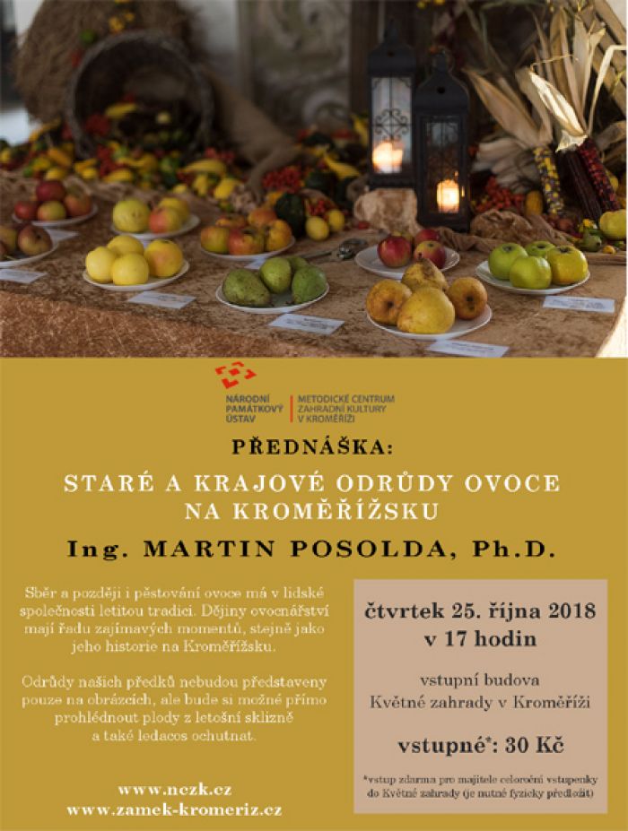 25.10.2018 - Staré a krajové odrůdy - Přednáška / Kroměříž