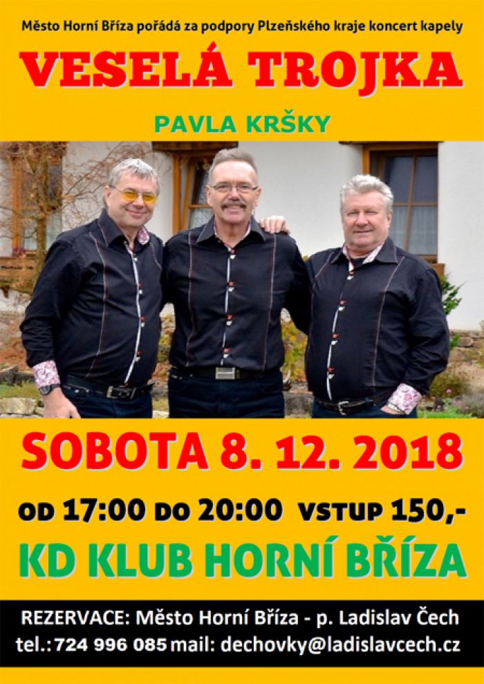 08.12.2018 - Veselá Trojka Pavla Kršky - Horní Bříza
