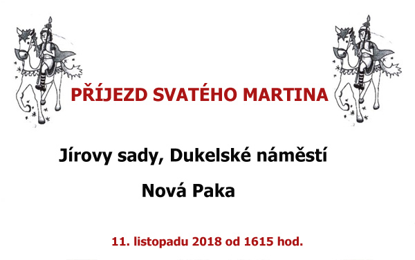 11.11.2018 - PŘÍJEZD SVATÉHO MARTINA - Nová Paka