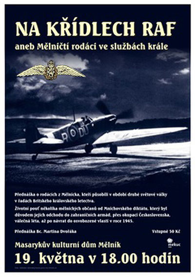 19.05.2014 -  Na křídlech RAF - Přednáška / Mělník