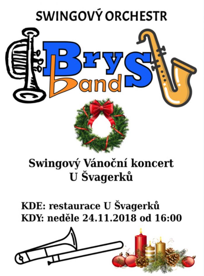 24.11.2018 - BrysBand - Vánoční koncert / Hradec Králové