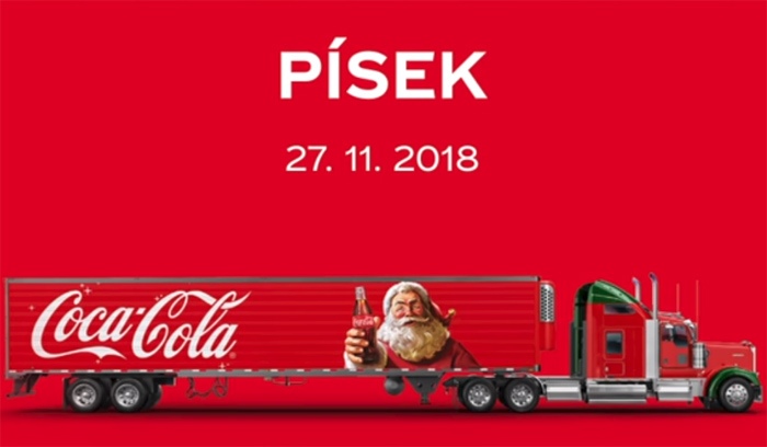 27.11.2018 - VÁNOČNÍ KAMION COCA - COLA 2018 / Písek