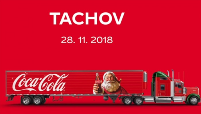 28.11.2018 - VÁNOČNÍ KAMION COCA - COLA 2018 / Tachov 