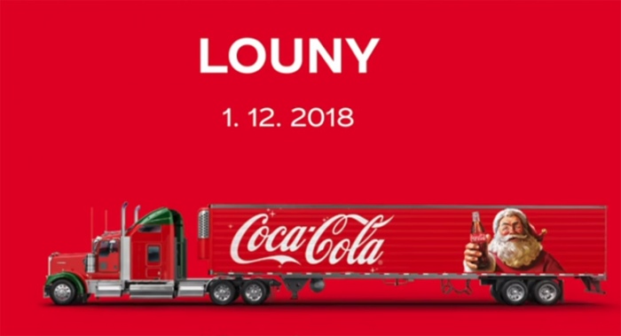01.12.2018 - VÁNOČNÍ KAMION COCA - COLA 2018 / Louny 