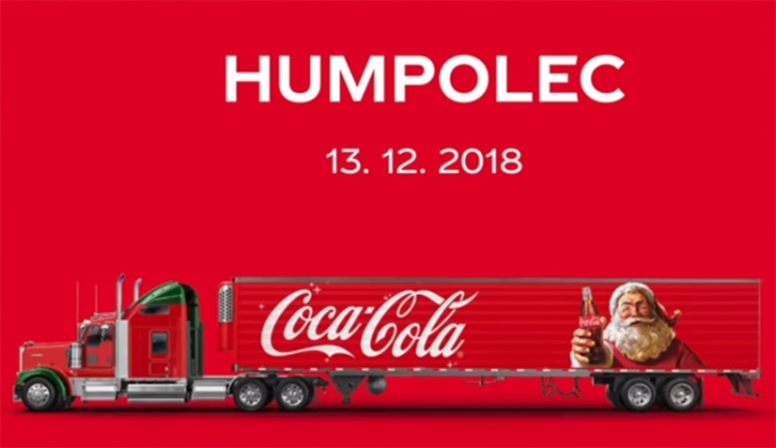 13.12.2018 - VÁNOČNÍ KAMION COCA - COLA 2018 / Humpolec