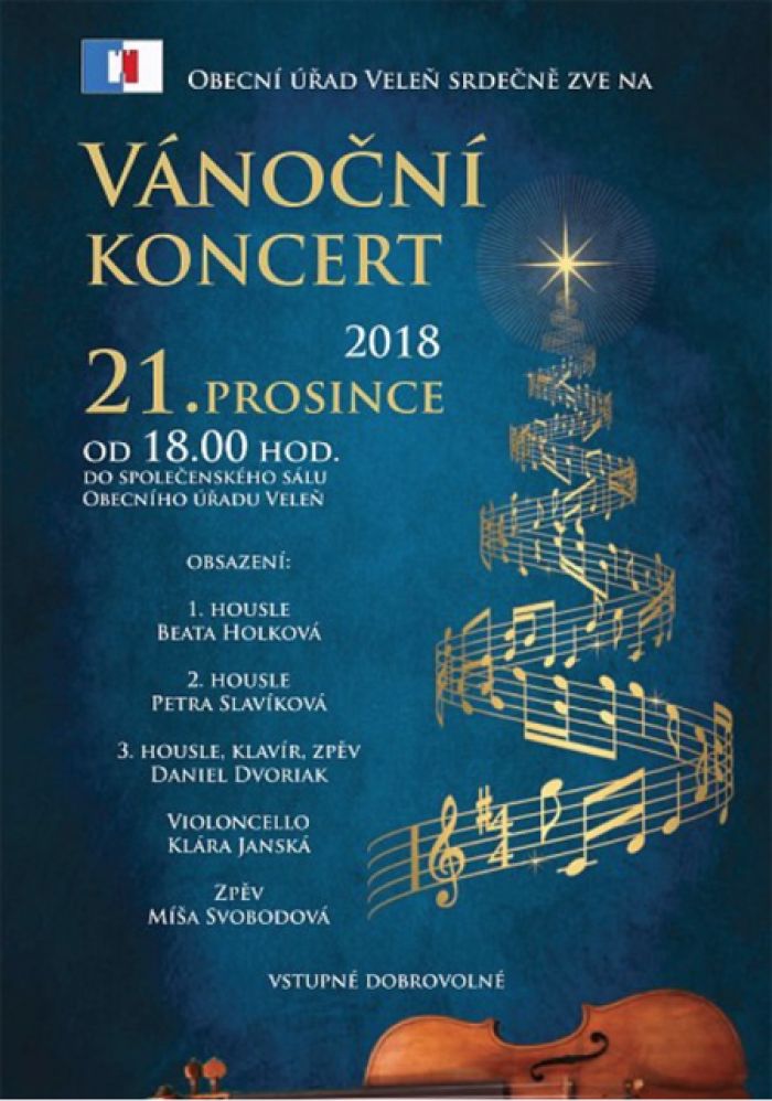 21.12.2018 - Vánoční koncert - Veleň