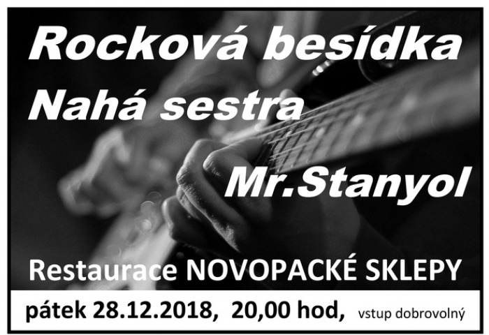 28.12.2018 - Nahá sestra & Mr. Stanyol - Rocková besídka / Nová Paka