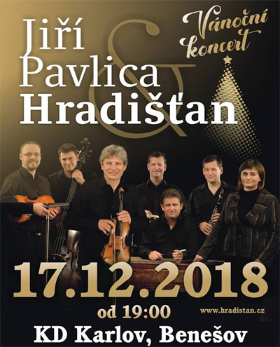 17.12.2018 - Jiří Pavlica & Hradišťan - Vánoční koncert / Benešov