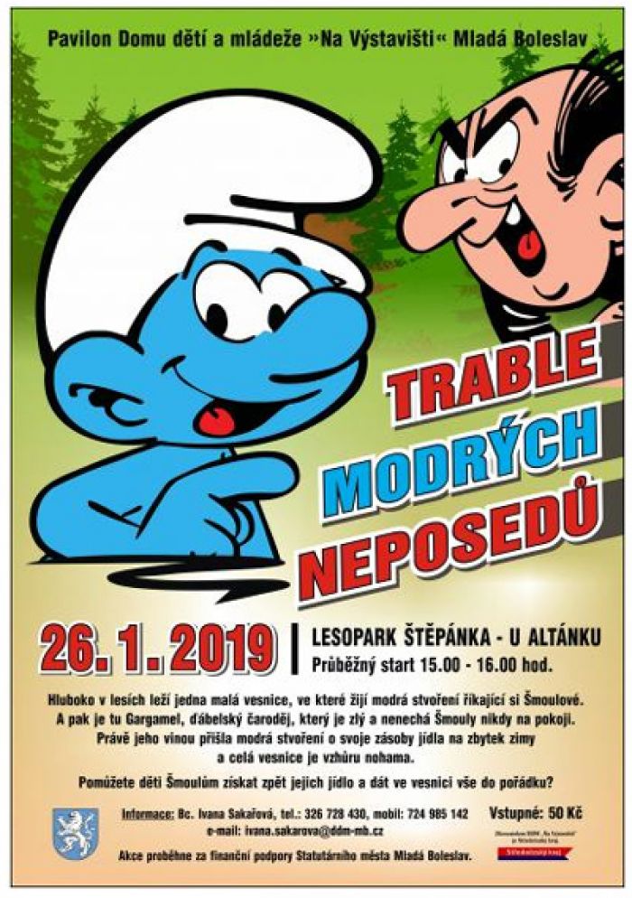 26.01.2019 - Trable modrých neposedů - Akce pro děti / Mladá Boleslav