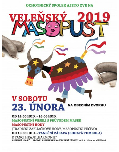 23.02.2019 - MASOPUST 2019 - Veleň