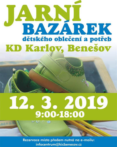 12.03.2019 - Jarní bazárek / Benešov