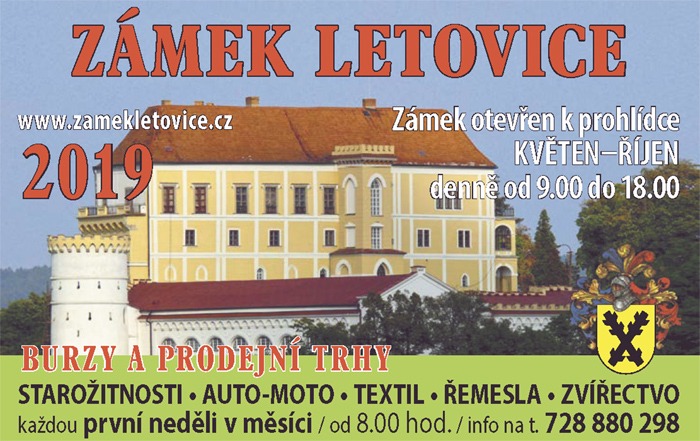 05.05.2019 - Burza starožitností a sběratelských kuriozit - Letovice