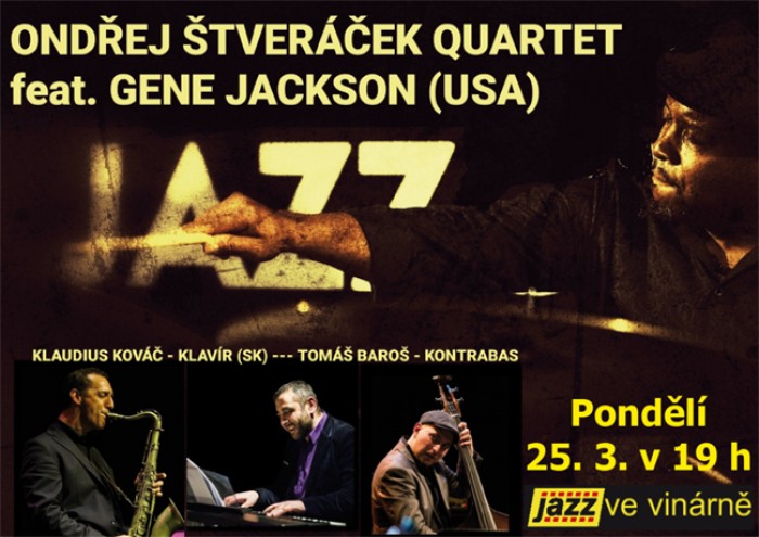 25.03.2019 - Jazz ve vinárně: Quartet Gene Jackson / Chrudim