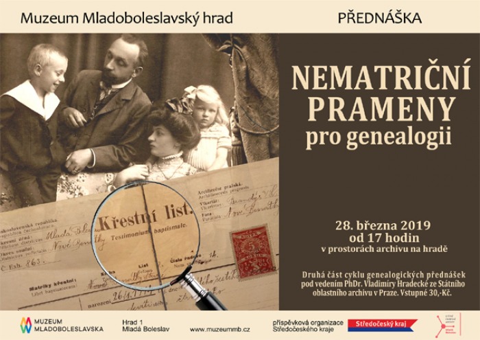 28.03.2019 - Nematriční prameny pro genealogii - Přednáška / Mladá Boleslav